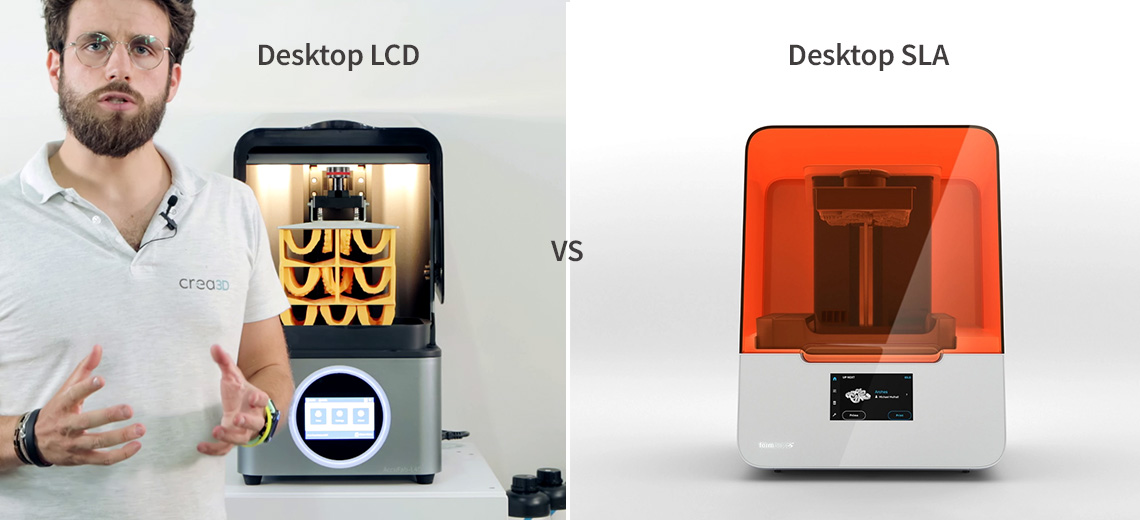 confronto tra desktop LCD e desktop SLA
